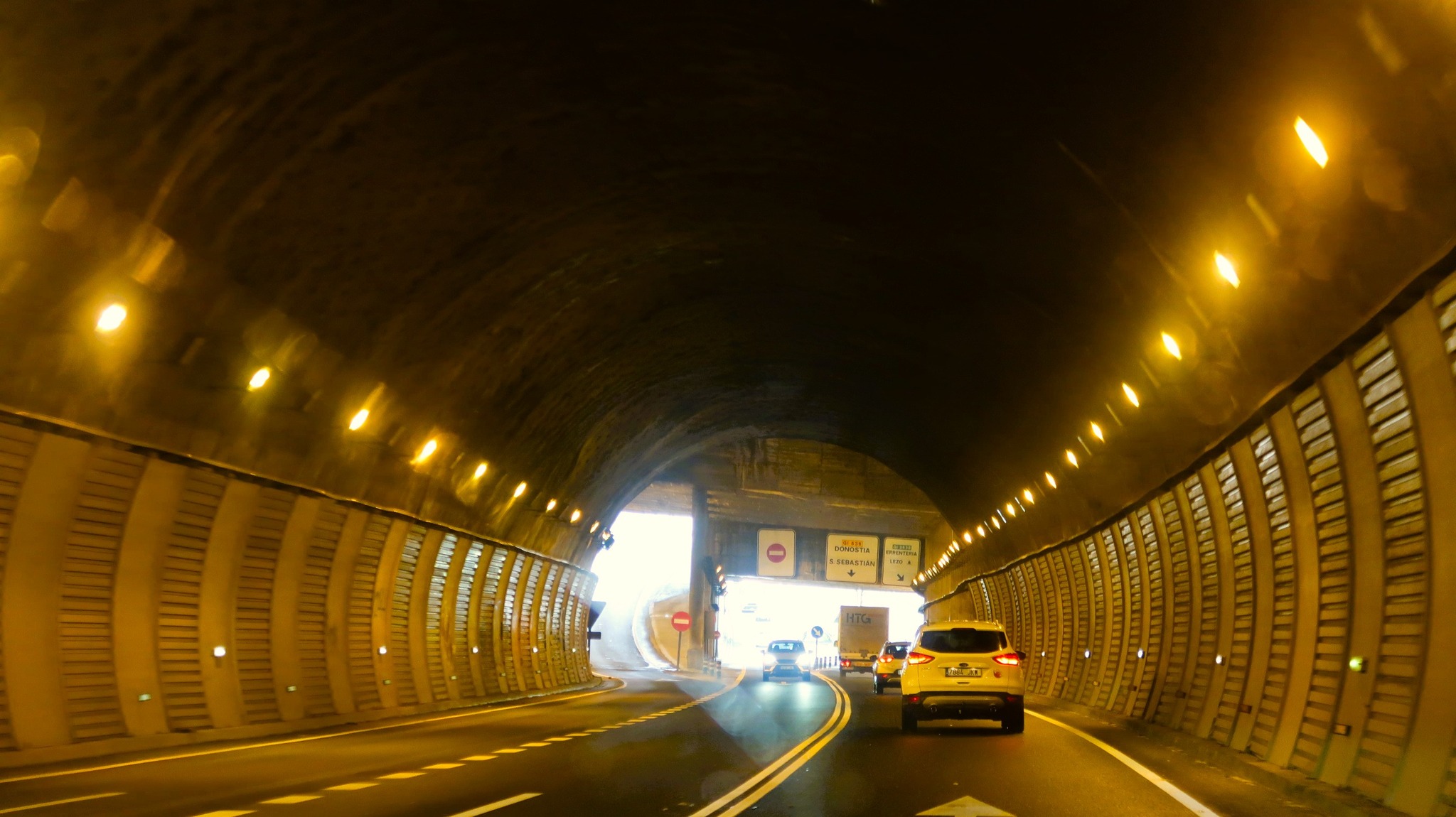 Irún-San Sebastián con aguanieve