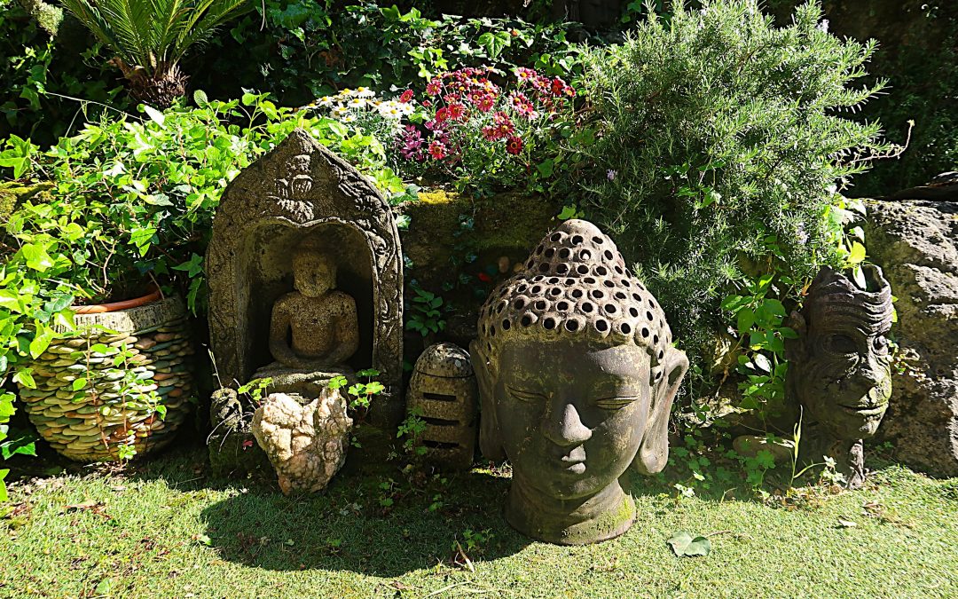 Un jardín budista